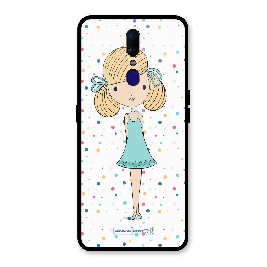 Cute Girl Glass Back Case for Oppo F11