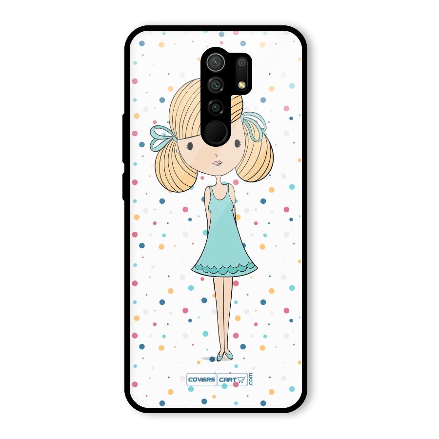 Cute Girl Glass Back Case for Poco M2