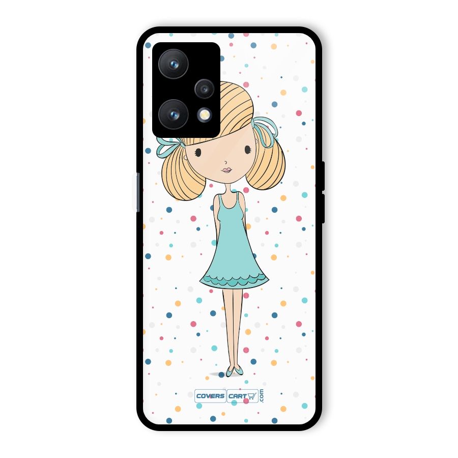 Cute Girl Glass Back Case for Realme 9 Pro 5G