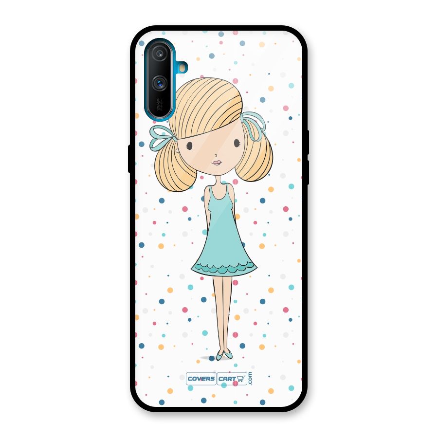 Cute Girl Glass Back Case for Realme C3