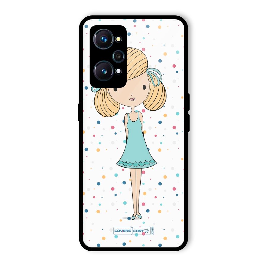 Cute Girl Glass Back Case for Realme GT 2