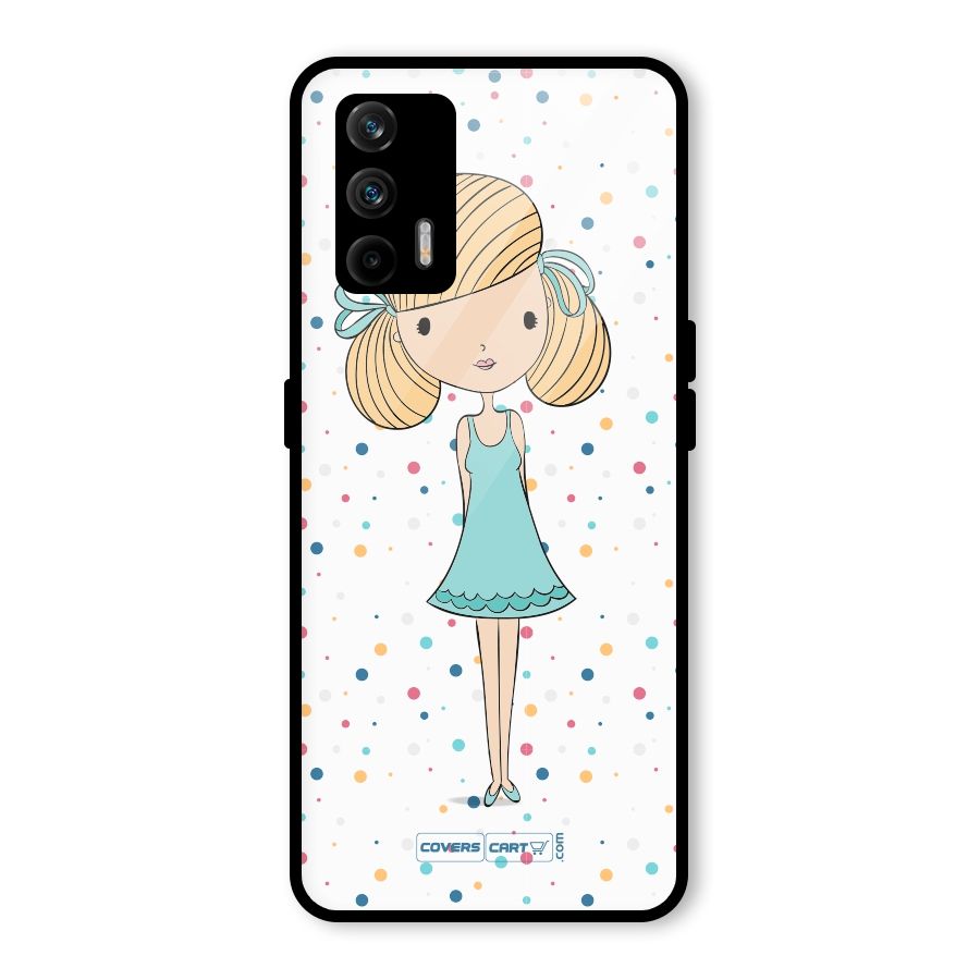 Cute Girl Glass Back Case for Realme GT 5G