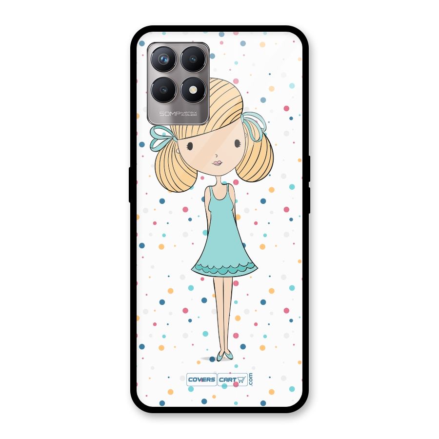 Cute Girl Glass Back Case for Realme Narzo 50