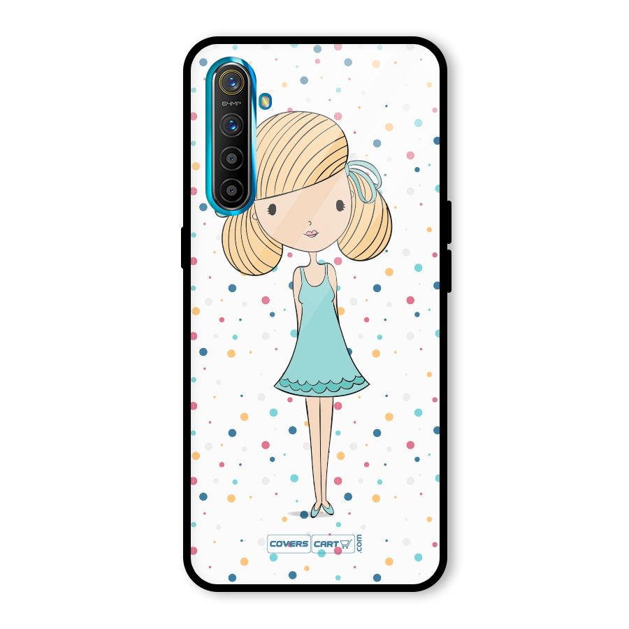 Cute Girl Glass Back Case for Realme X2