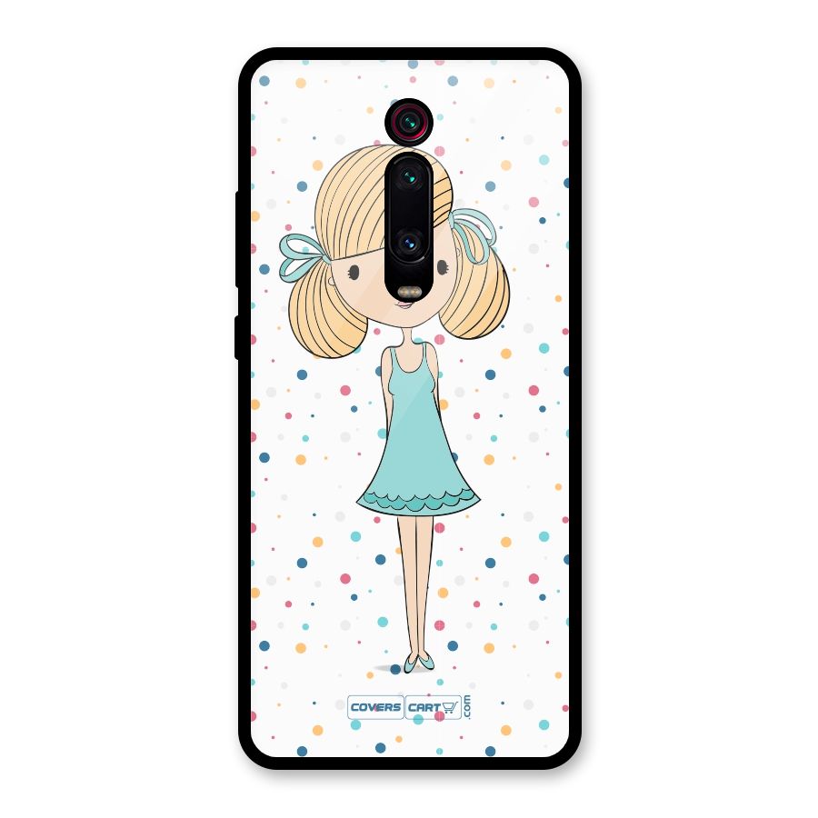 Cute Girl Glass Back Case for Redmi K20 Pro