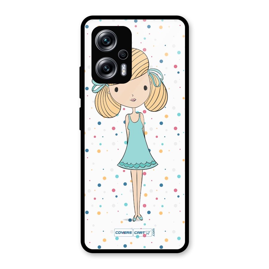 Cute Girl Glass Back Case for Redmi K50i