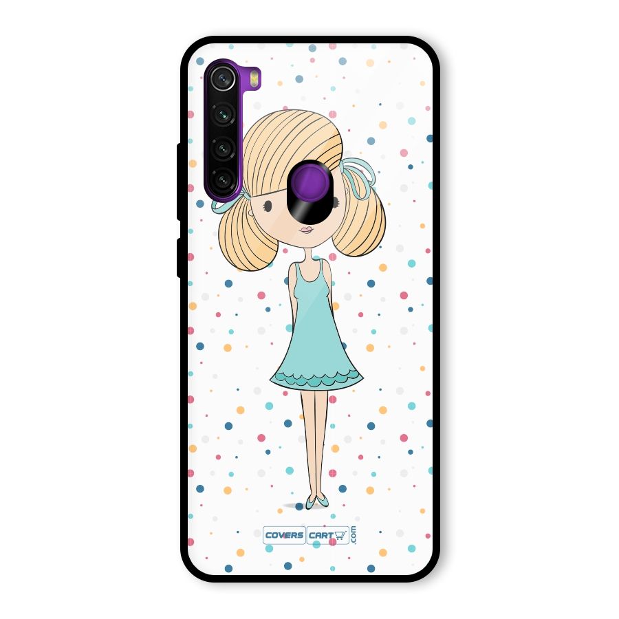 Cute Girl Glass Back Case for Redmi Note 8