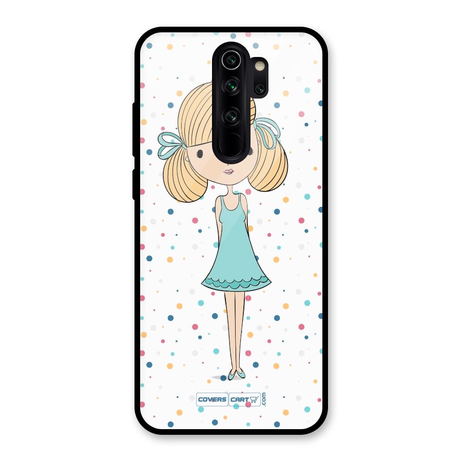 Cute Girl Glass Back Case for Redmi Note 8 Pro