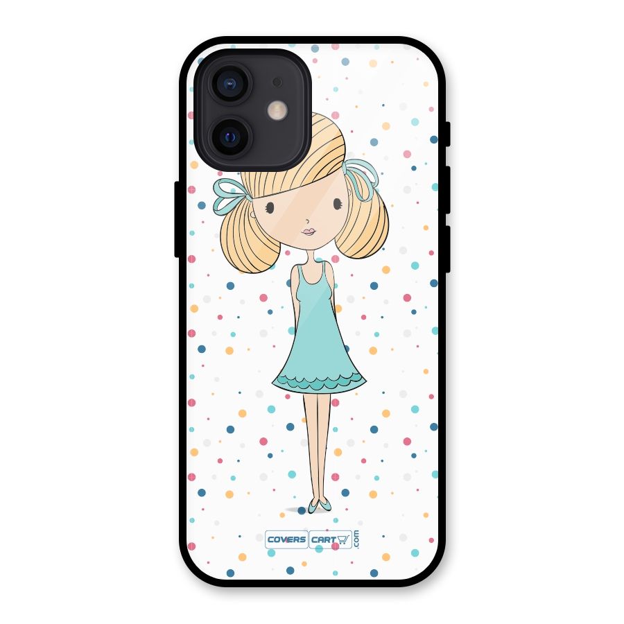 Cute Girl Glass Back Case for iPhone 12
