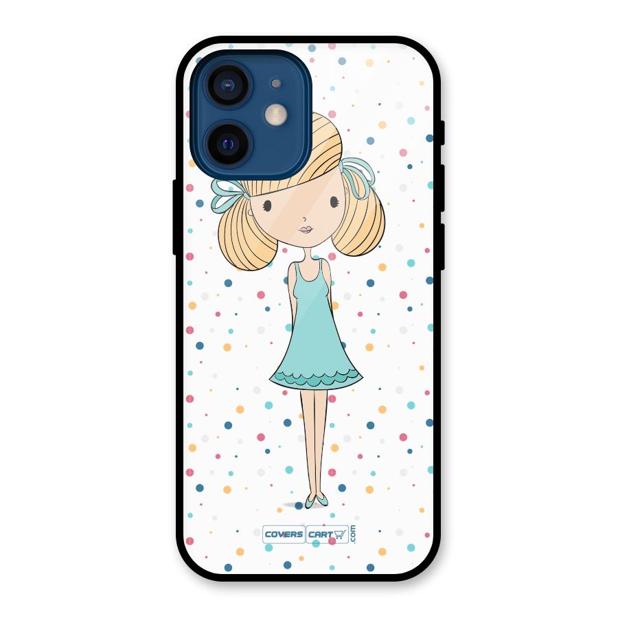 Cute Girl Glass Back Case for iPhone 12 Mini