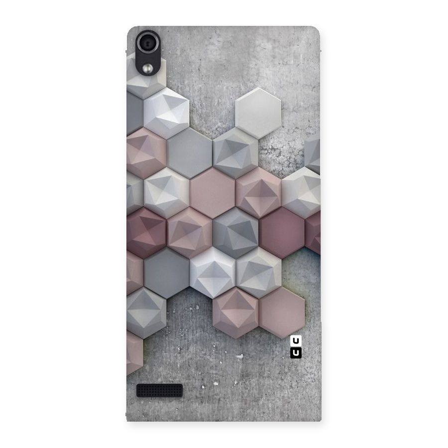 Cute Hexagonal Pattern Back Case for Ascend P6