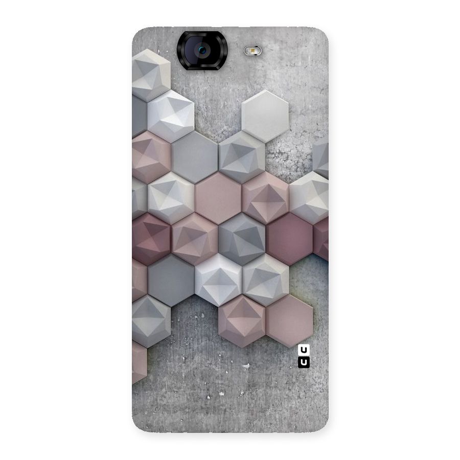 Cute Hexagonal Pattern Back Case for Canvas Knight A350