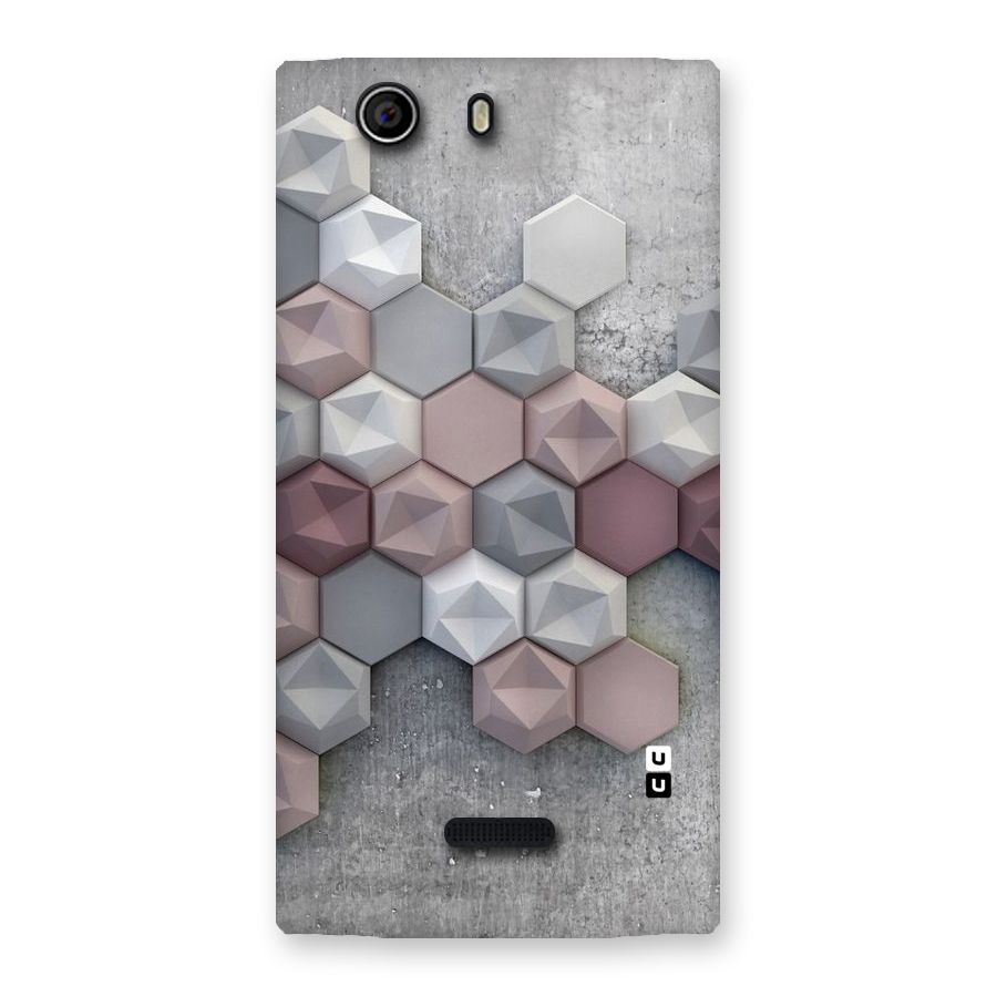 Cute Hexagonal Pattern Back Case for Canvas Nitro 2 E311