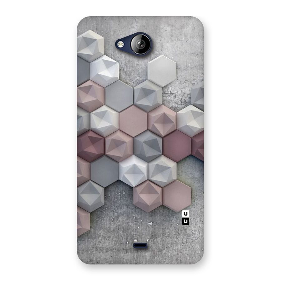 Cute Hexagonal Pattern Back Case for Canvas Play Q355