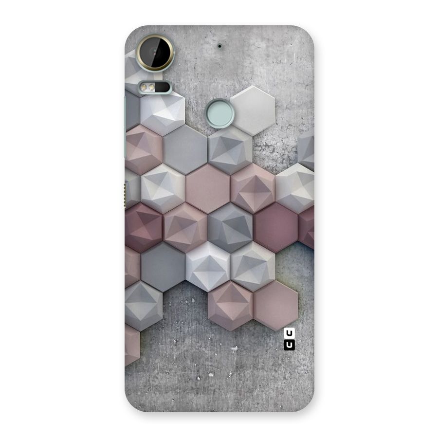 Cute Hexagonal Pattern Back Case for Desire 10 Pro