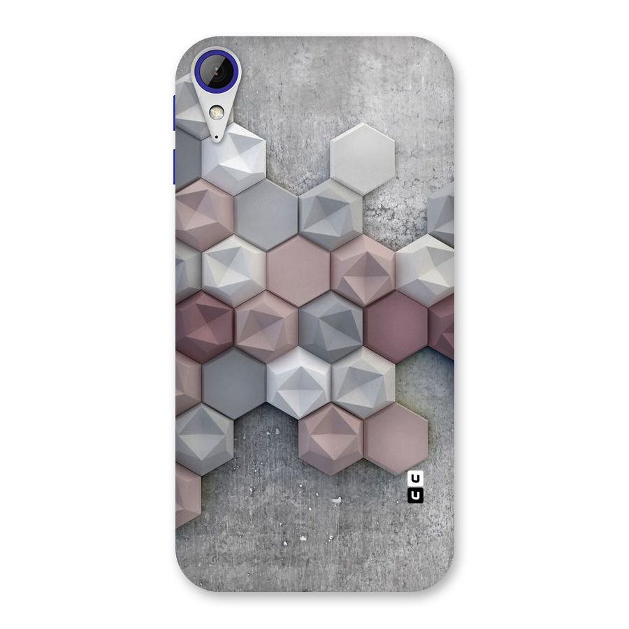 Cute Hexagonal Pattern Back Case for Desire 830