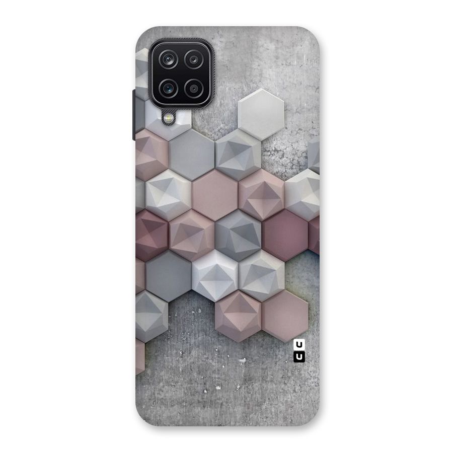 Cute Hexagonal Pattern Back Case for Galaxy A12