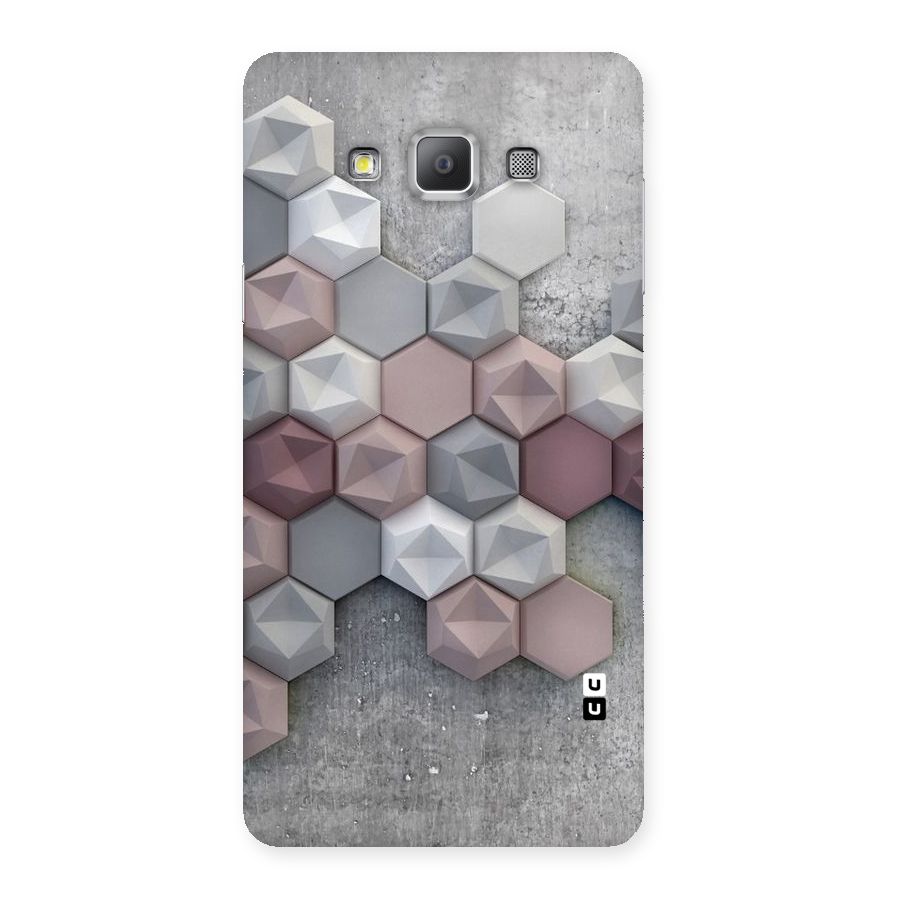 Cute Hexagonal Pattern Back Case for Galaxy A7