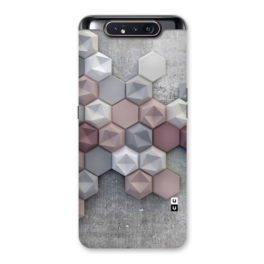 Cute Hexagonal Pattern Back Case for Galaxy A80