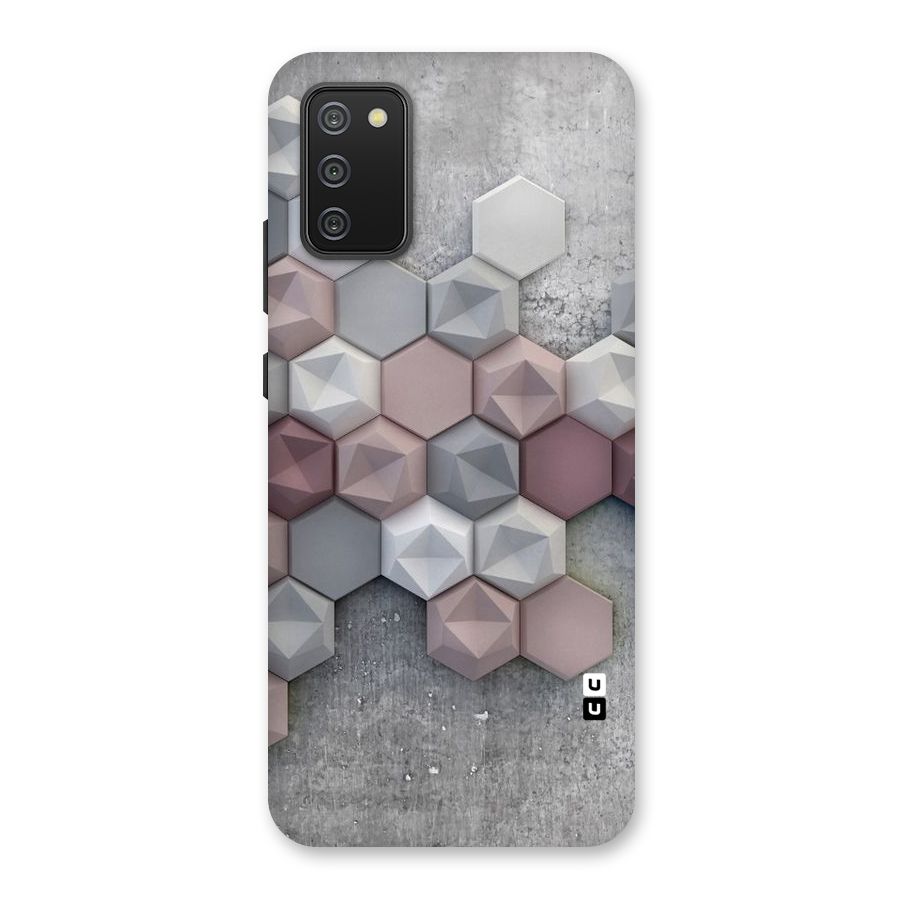 Cute Hexagonal Pattern Back Case for Galaxy M02s