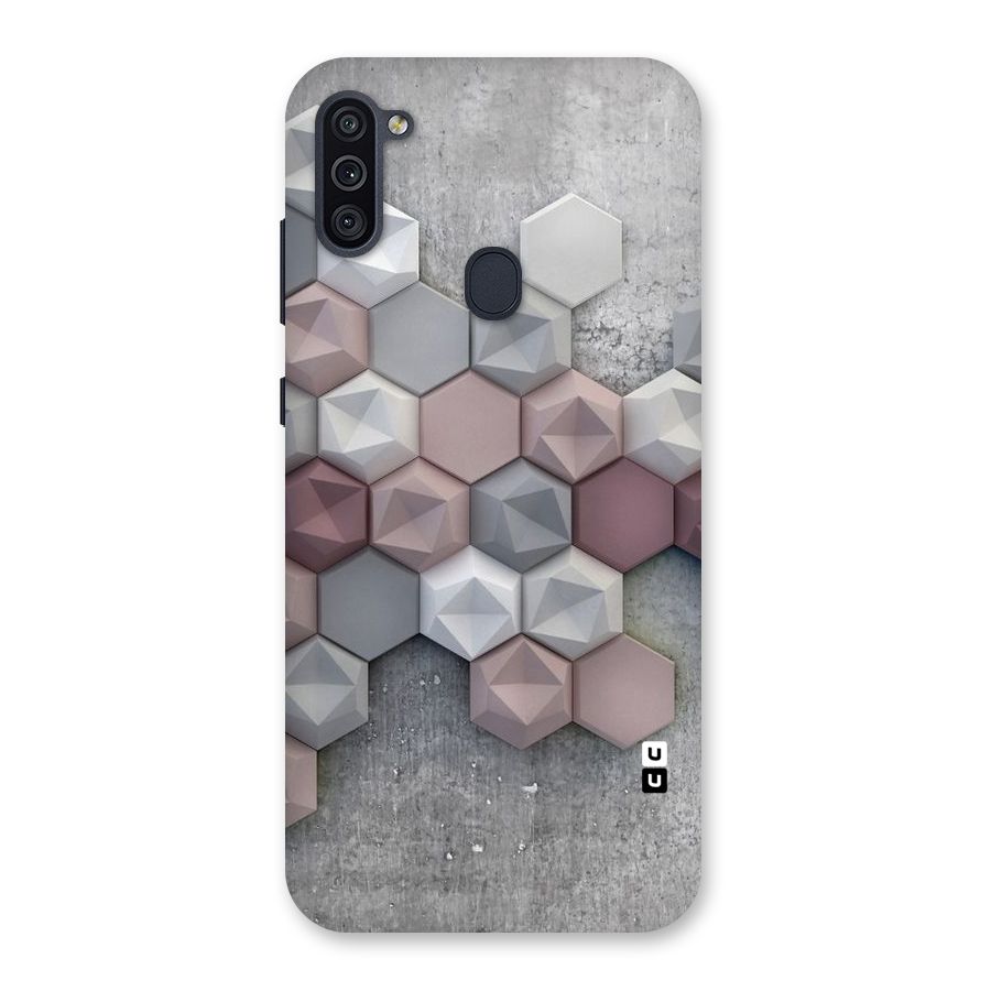 Cute Hexagonal Pattern Back Case for Galaxy M11