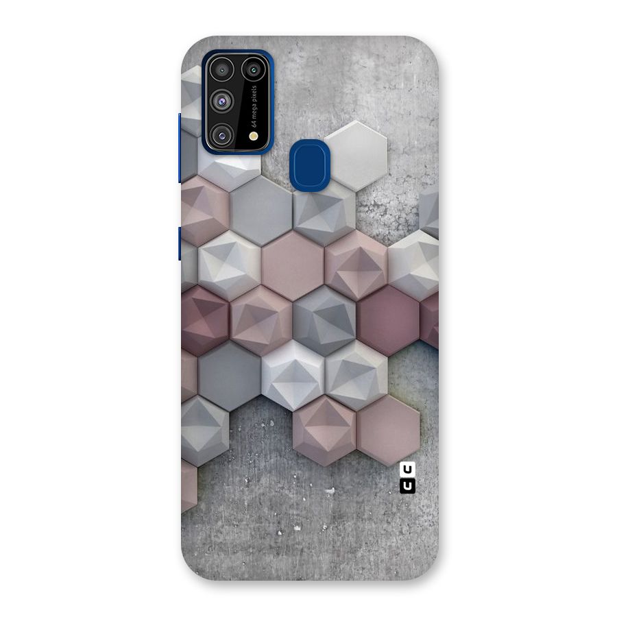 Cute Hexagonal Pattern Back Case for Galaxy M31