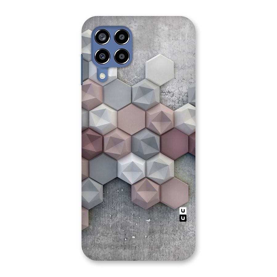 Cute Hexagonal Pattern Back Case for Galaxy M53 5G