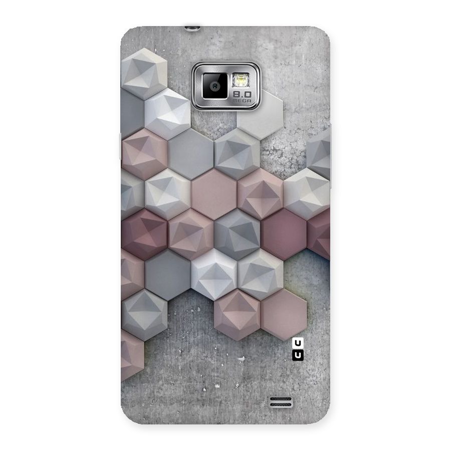 Cute Hexagonal Pattern Back Case for Galaxy S2