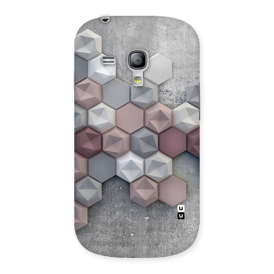 Cute Hexagonal Pattern Back Case for Galaxy S3 Mini