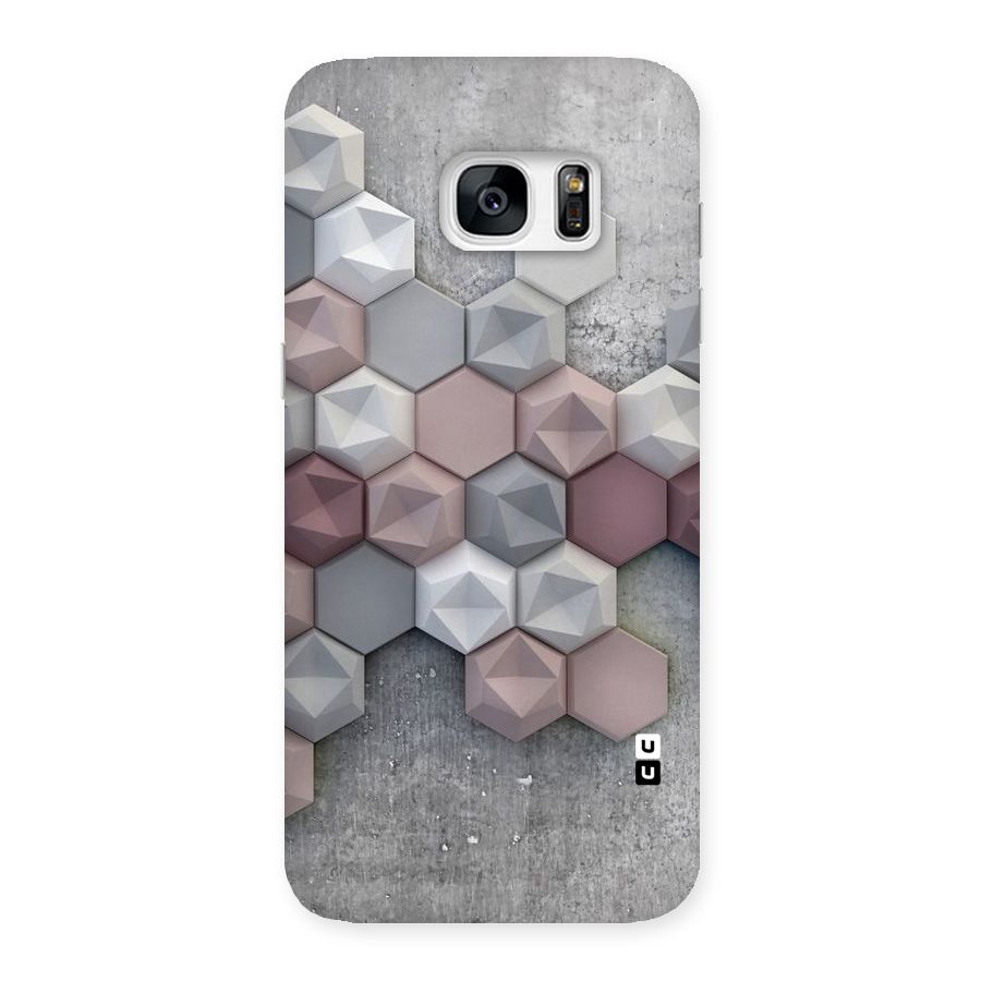 Cute Hexagonal Pattern Back Case for Galaxy S7 Edge