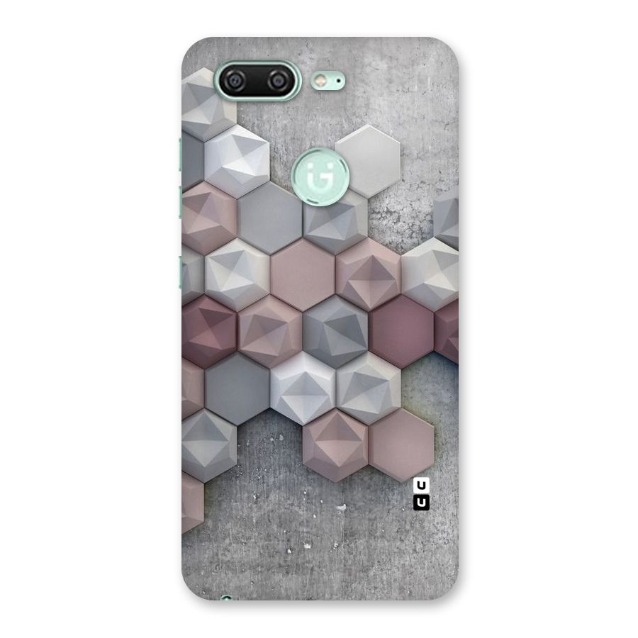 Cute Hexagonal Pattern Back Case for Gionee S10