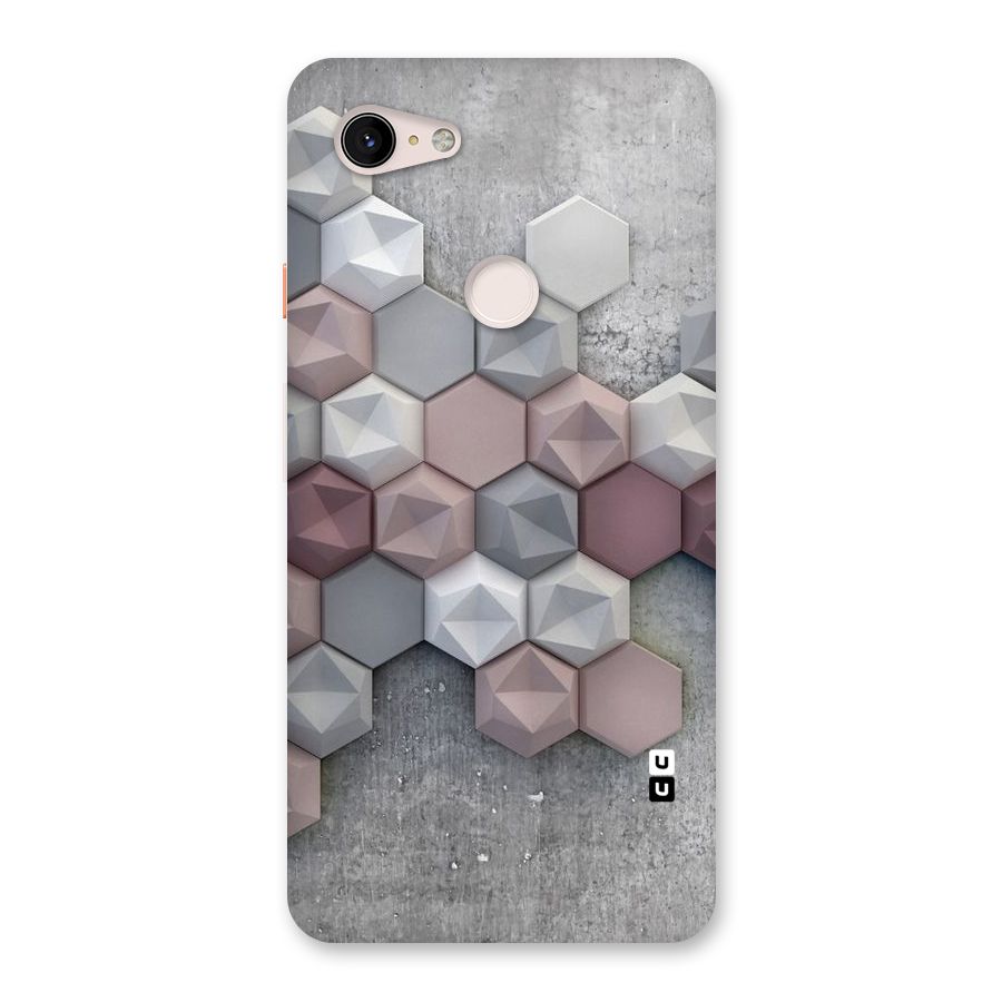 Cute Hexagonal Pattern Back Case for Google Pixel 3 XL