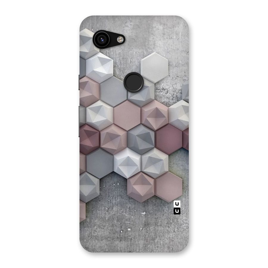 Cute Hexagonal Pattern Back Case for Google Pixel 3a