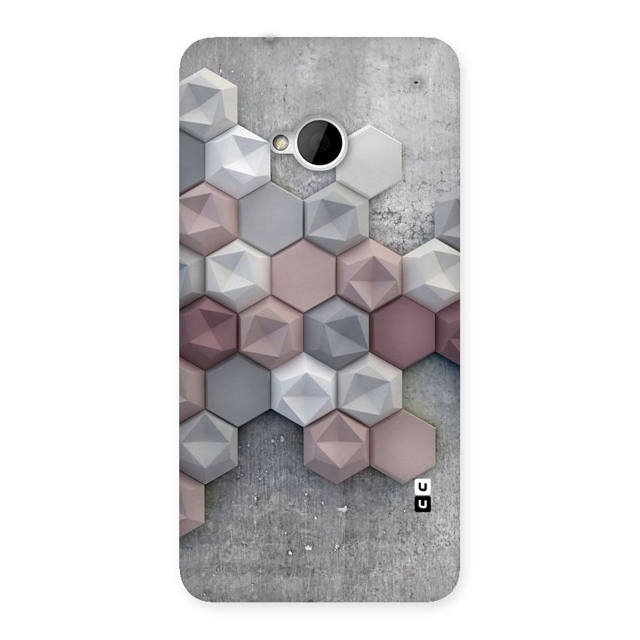 Cute Hexagonal Pattern Back Case for HTC One M7