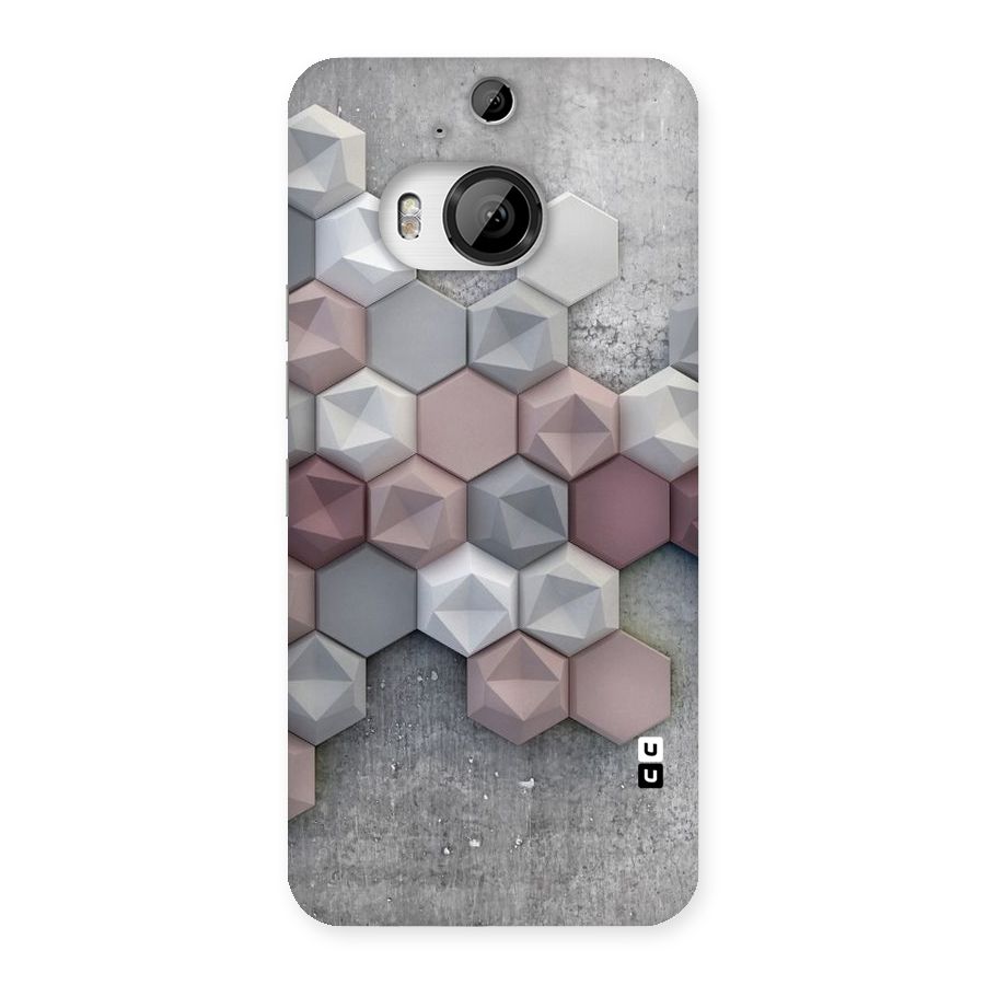 Cute Hexagonal Pattern Back Case for HTC One M9 Plus