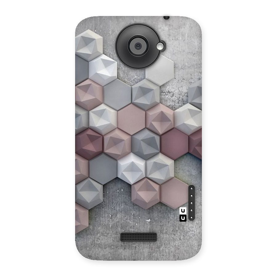Cute Hexagonal Pattern Back Case for HTC One X