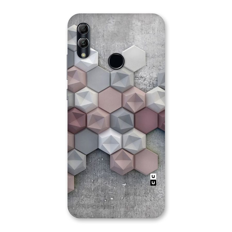 Cute Hexagonal Pattern Back Case for Honor 10 Lite
