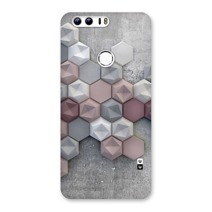 Cute Hexagonal Pattern Back Case for Honor 8