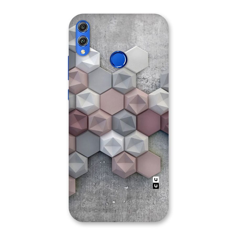 Cute Hexagonal Pattern Back Case for Honor 8X