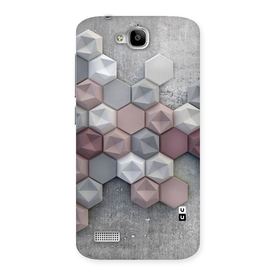 Cute Hexagonal Pattern Back Case for Honor Holly