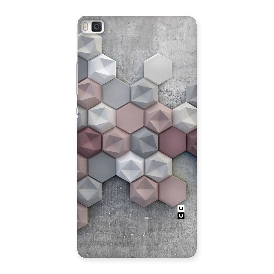 Cute Hexagonal Pattern Back Case for Huawei P8