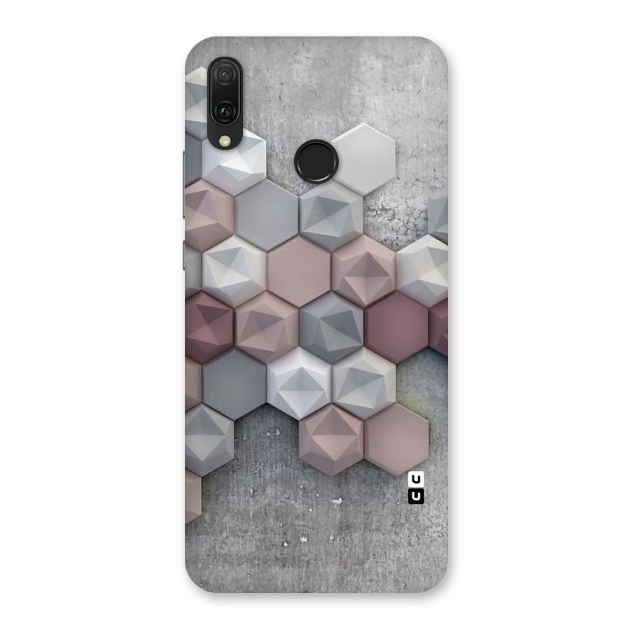 Cute Hexagonal Pattern Back Case for Huawei Y9 (2019)