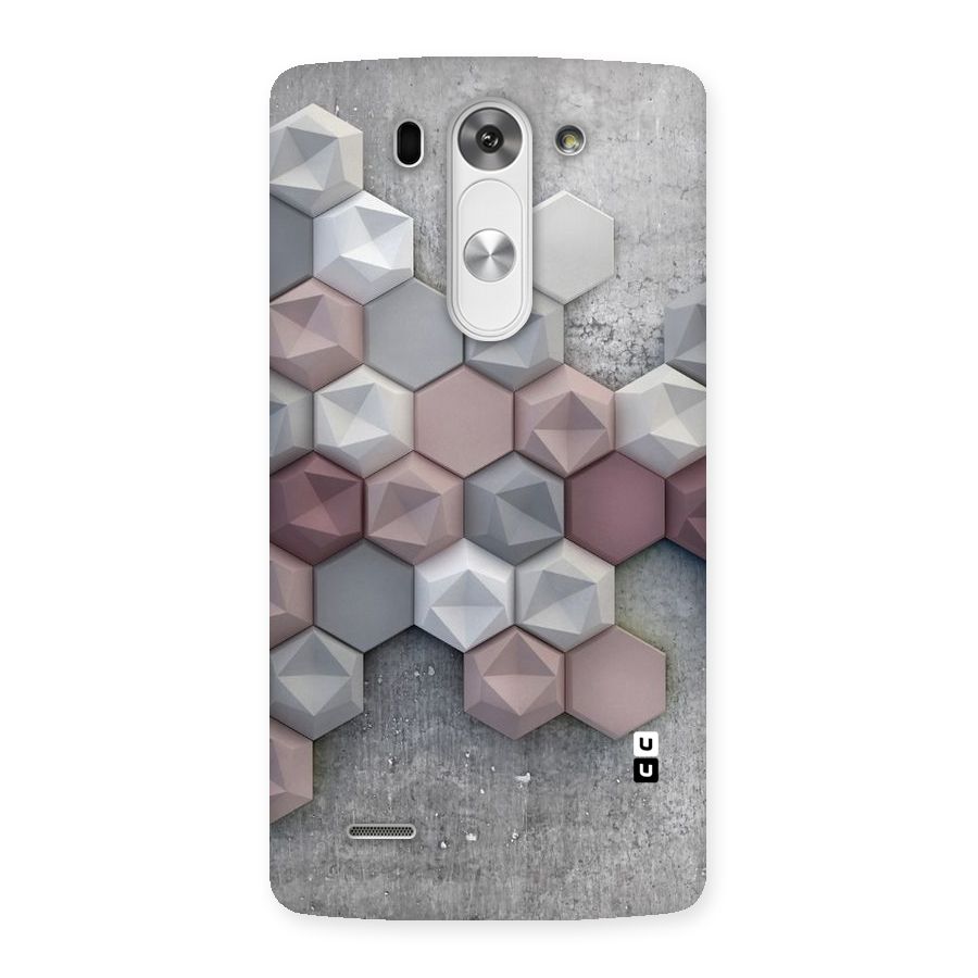 Cute Hexagonal Pattern Back Case for LG G3 Beat