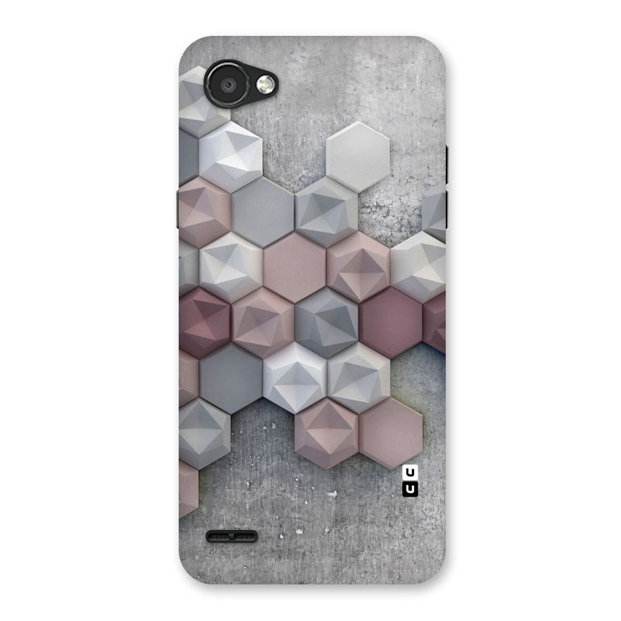 Cute Hexagonal Pattern Back Case for LG Q6