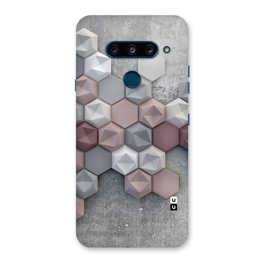 Cute Hexagonal Pattern Back Case for LG  V40 ThinQ