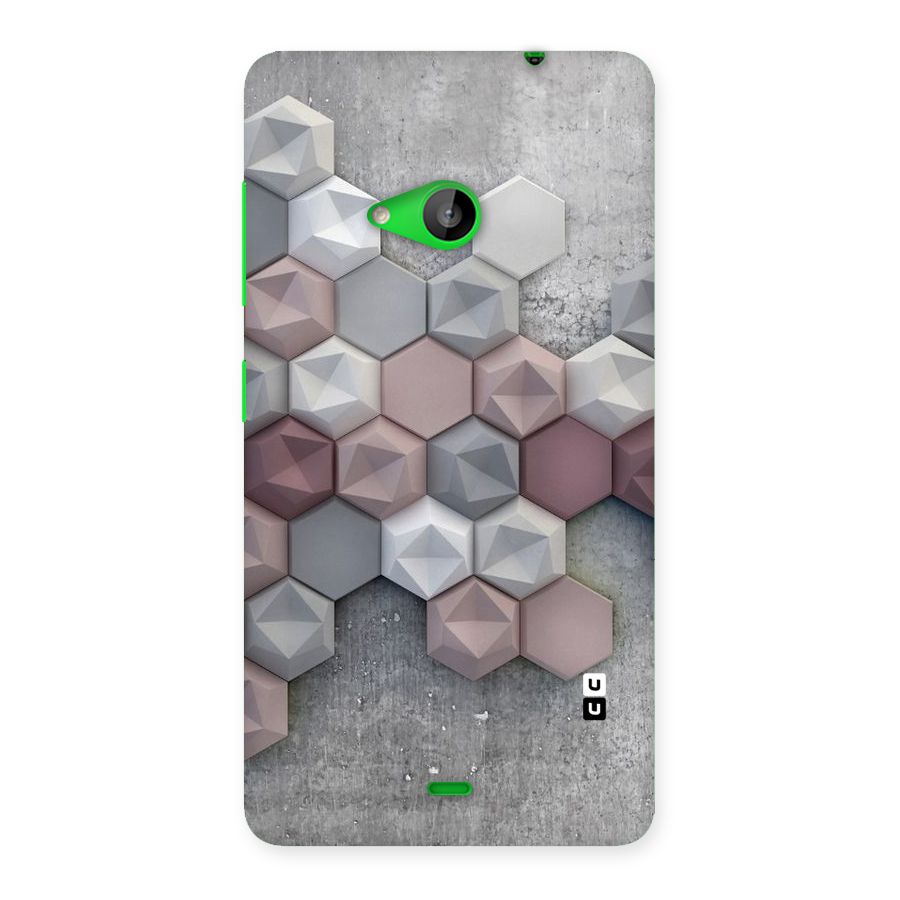 Cute Hexagonal Pattern Back Case for Lumia 535