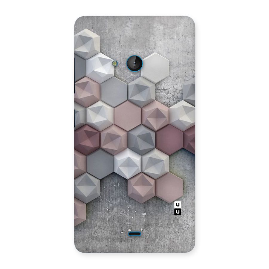 Cute Hexagonal Pattern Back Case for Lumia 540