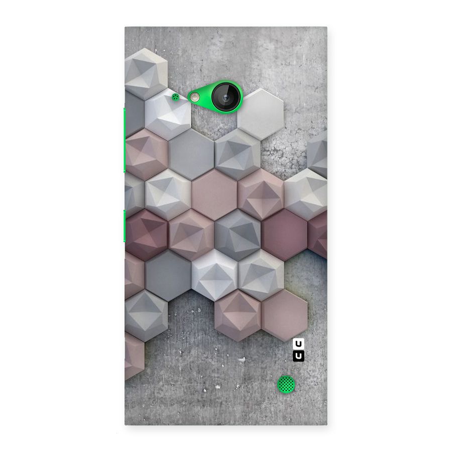 Cute Hexagonal Pattern Back Case for Lumia 730