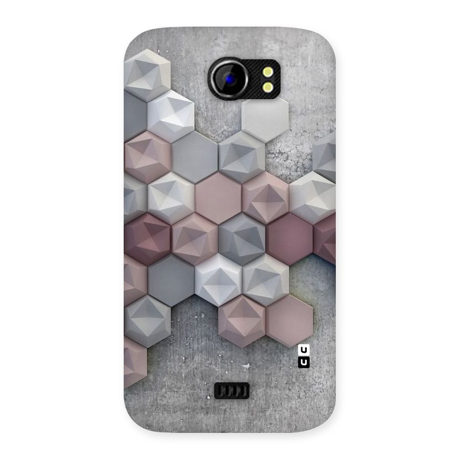 Cute Hexagonal Pattern Back Case for Micromax Canvas 2 A110