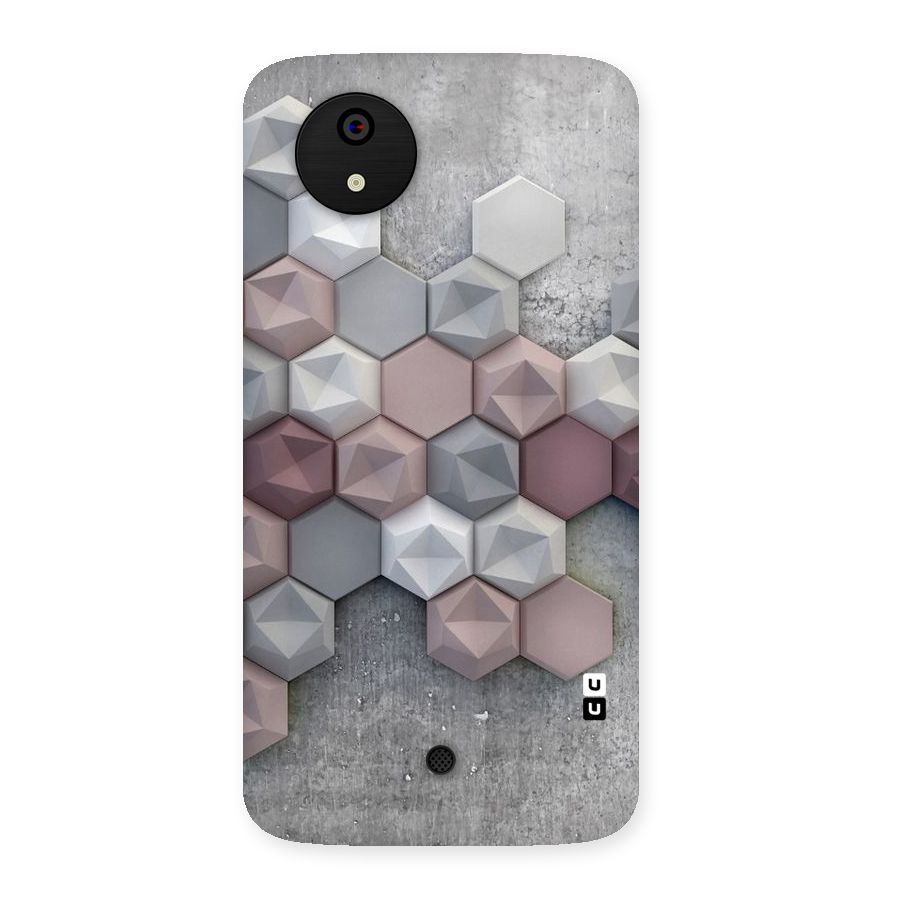 Cute Hexagonal Pattern Back Case for Micromax Canvas A1